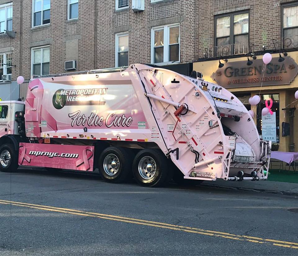 greenspany's tweet photo. @metropolitan_recycling #ThankYou #BayRidge #Brooklyn #SpaForACure #FightCancer #BreastCancerAwareness #October #ThinkPink #GreenSpaCares https://t.co/S3MUhg9WHm