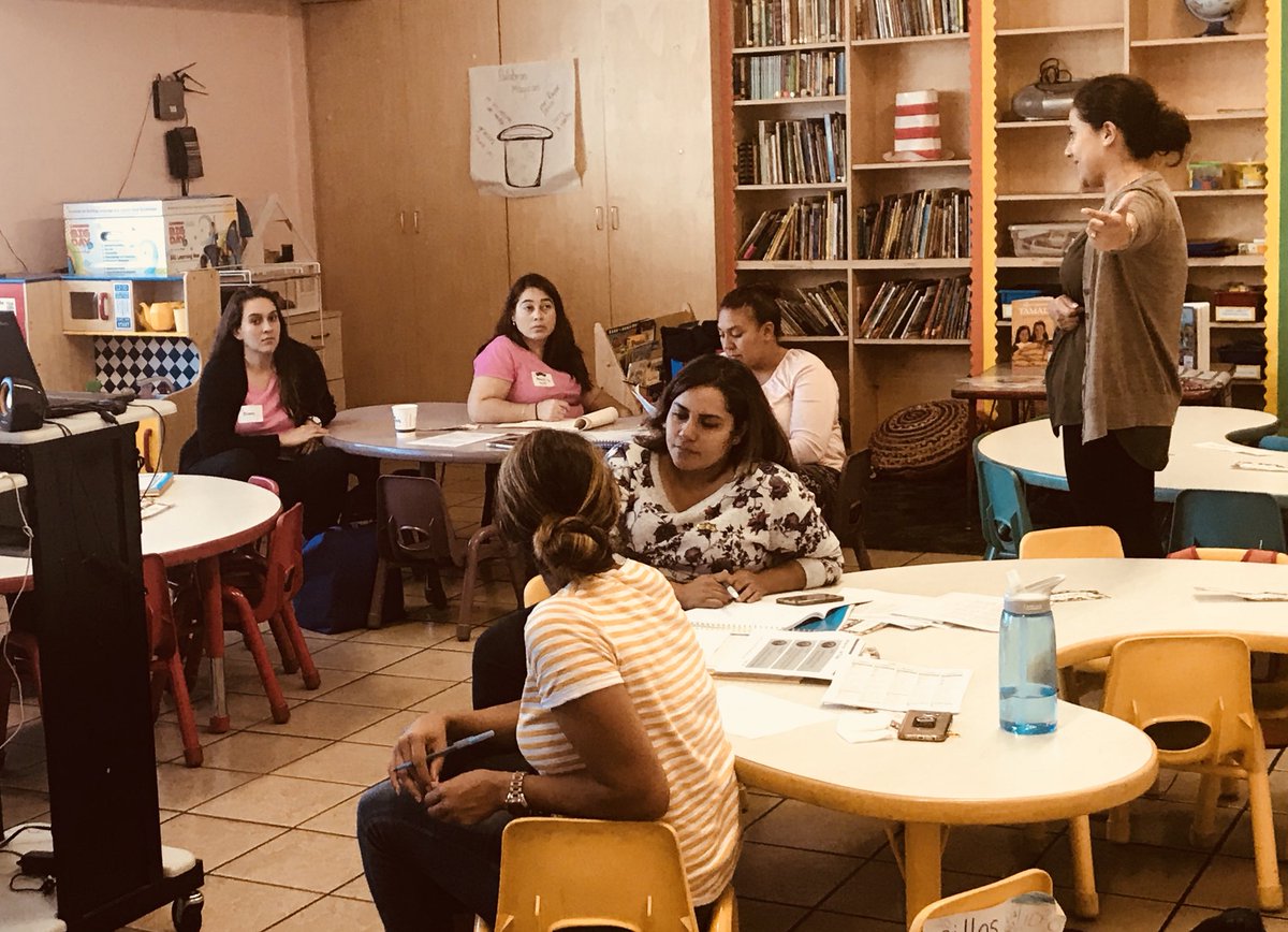 DrAbelein's tweet photo. Myriam Quintanilla working with the TK teachers from our 6 @ADLA_DLI Network schools! #CatholicEducatorsRock! #excellence @CatholicEdLA https://t.co/3A5qOF7caO