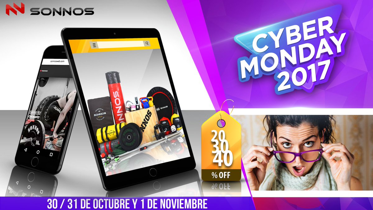 Sonnosok's tweet photo. ¡El Cyber Monday está llegando! ¡Preparate para el evento de ofertas online más esperado del año! https://t.co/zaqashnsWy