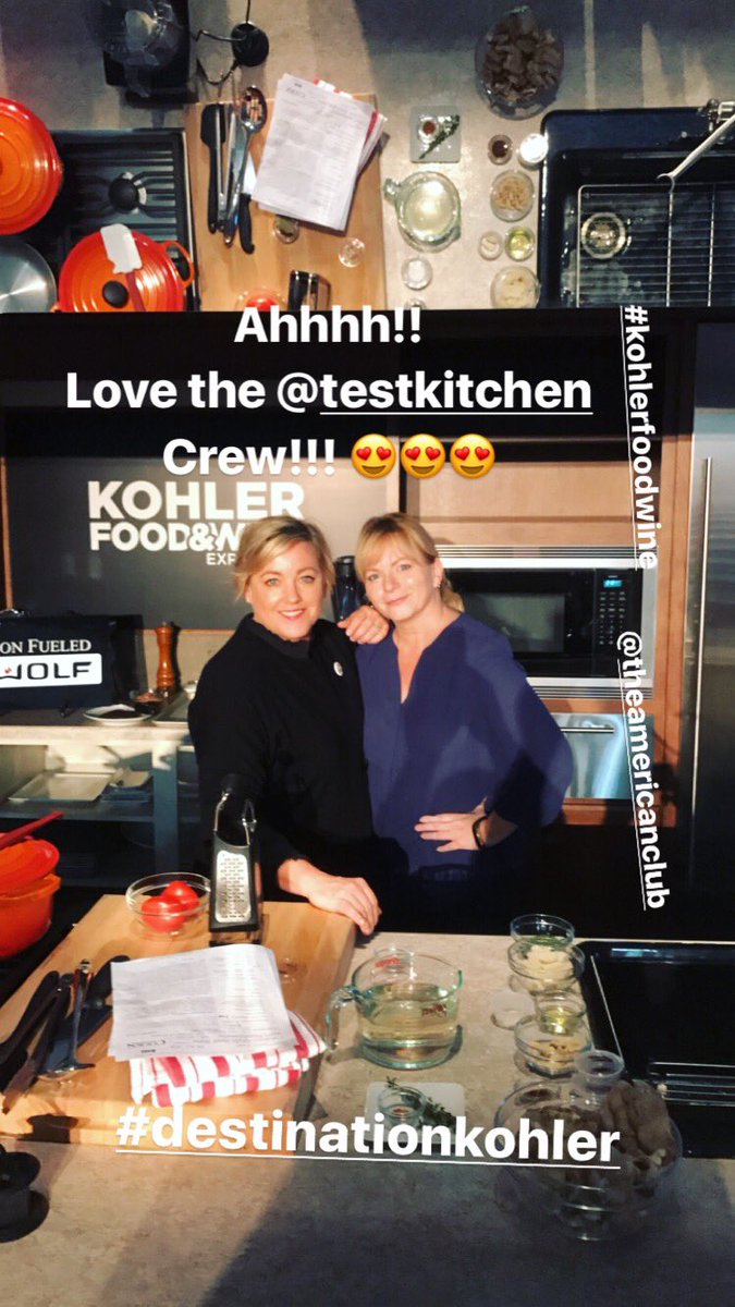 iambakertweets's tweet photo. Day MADE!! @realblancaster @TestKitchen @TheAmericanClub #KohlerFoodWine #destinationkohler LOVE EVERYTHING they make!! 😍😍😍 https://t.co/KY1o8eDavR