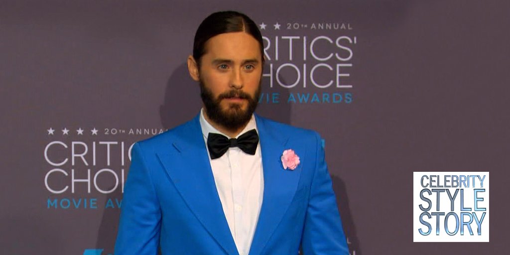 CelebStyleStory's tweet photo. Seriously, #JaredLeto's award's season style is off the hook. #StyleMoment. https://t.co/FMWBnfwpkE