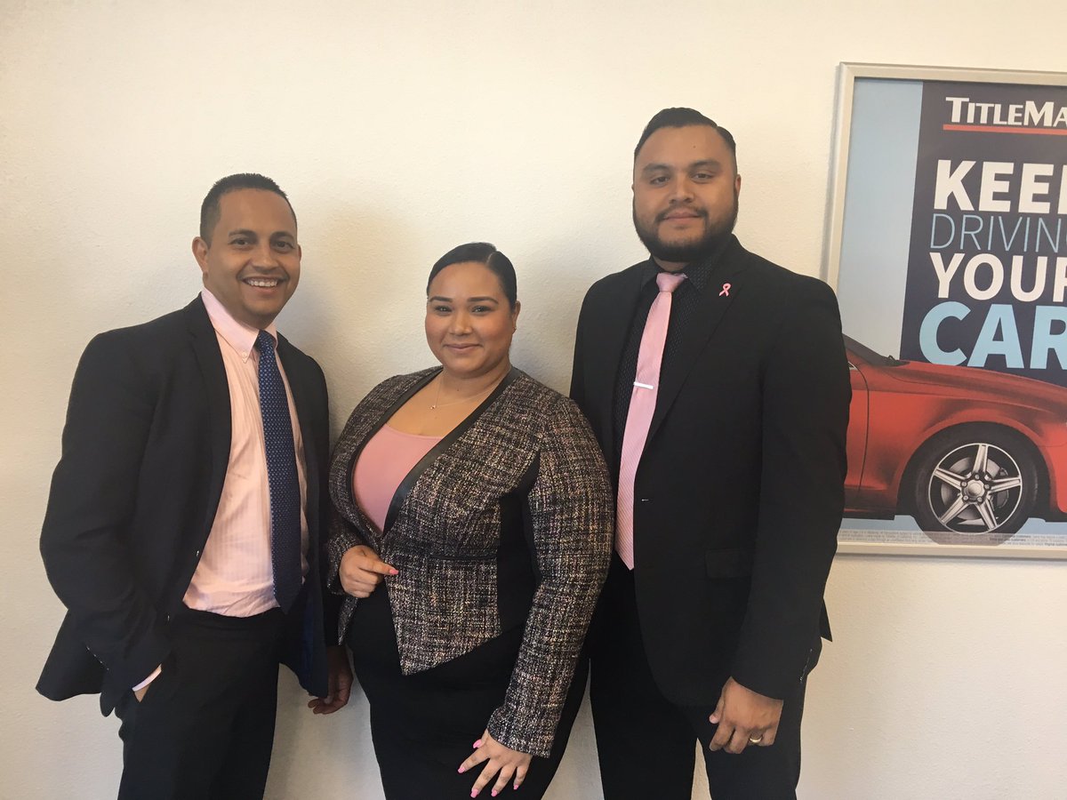 Proudly showing off our pink to increase and support breast cancer awareness!!! GM-Frank, SM-Viri