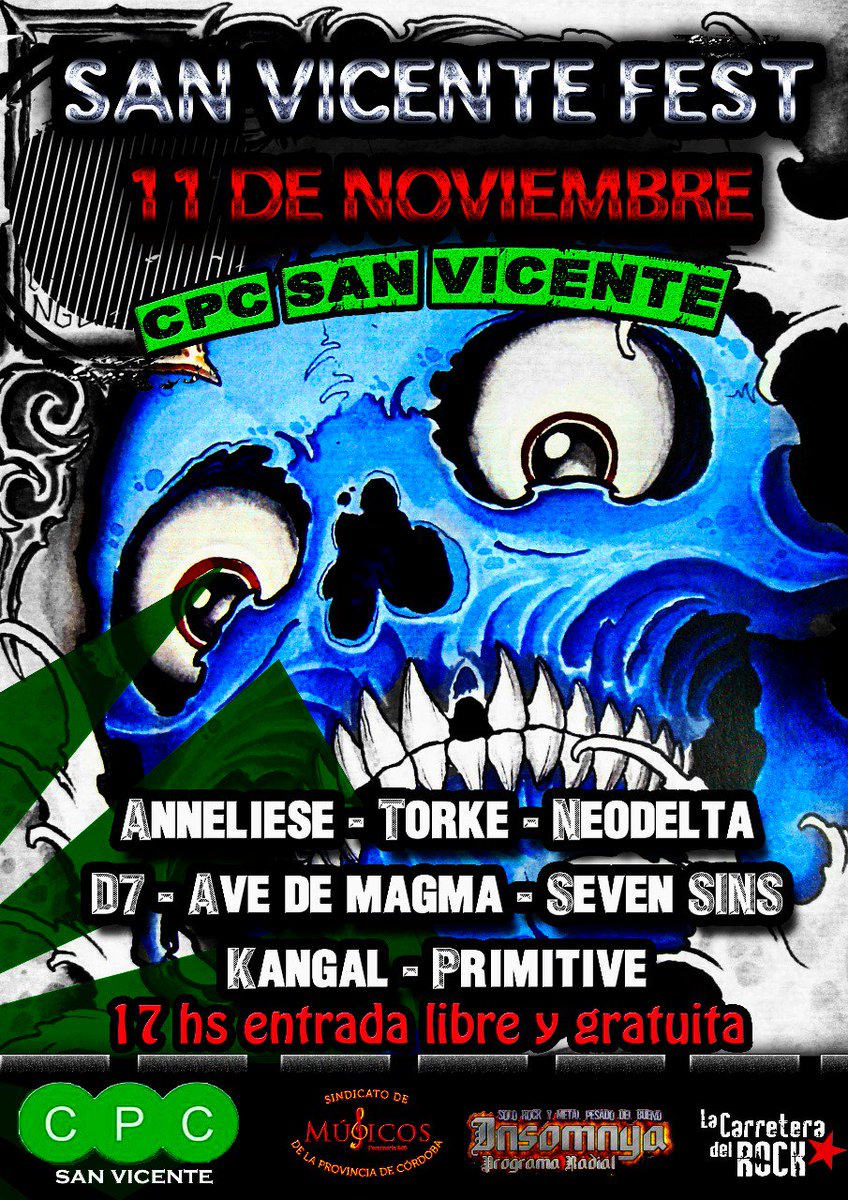 Si te quedaste con las ganas de vernos en Guernica junto a Serpentor. Se viene una nueva oportunidad. 
CON BANDONES Y #GRATIS