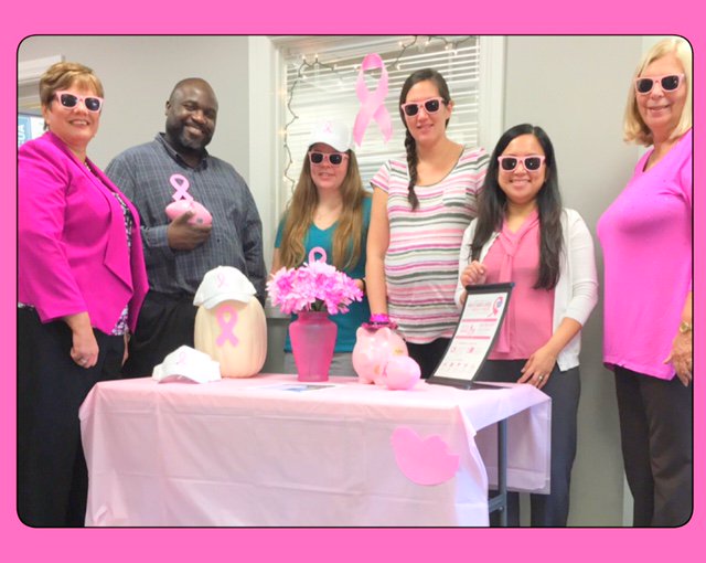 UTFinancial's tweet image. United Teletech Branches wearing pink for #BreastCancerAwareness