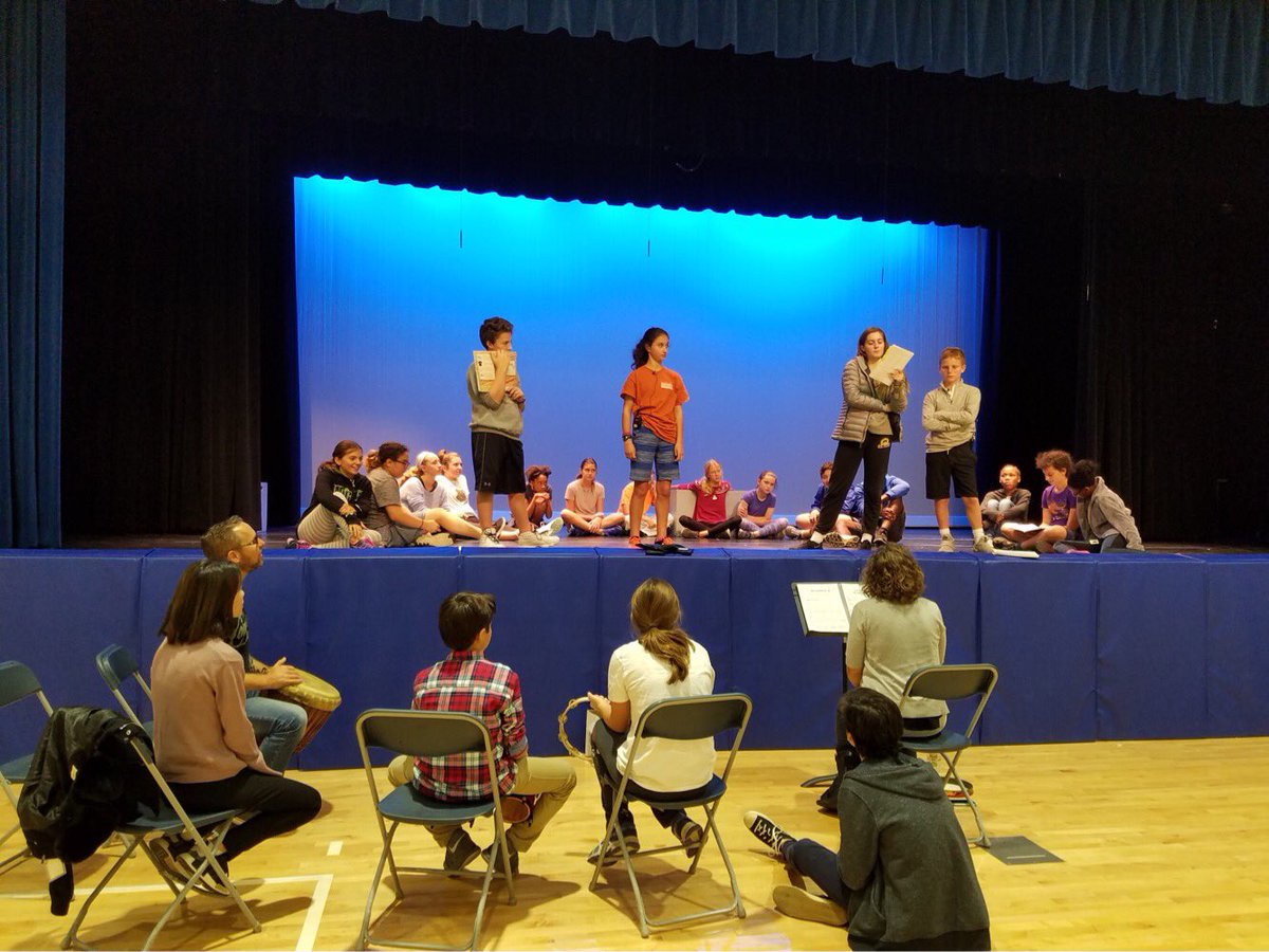 AIMSchool's tweet photo. MS drama students drummed and acted their way through conferences today. #lionkingjr #arts #nodayoff #rehearsal #talentsunleashed https://t.co/M3exsvzsBA