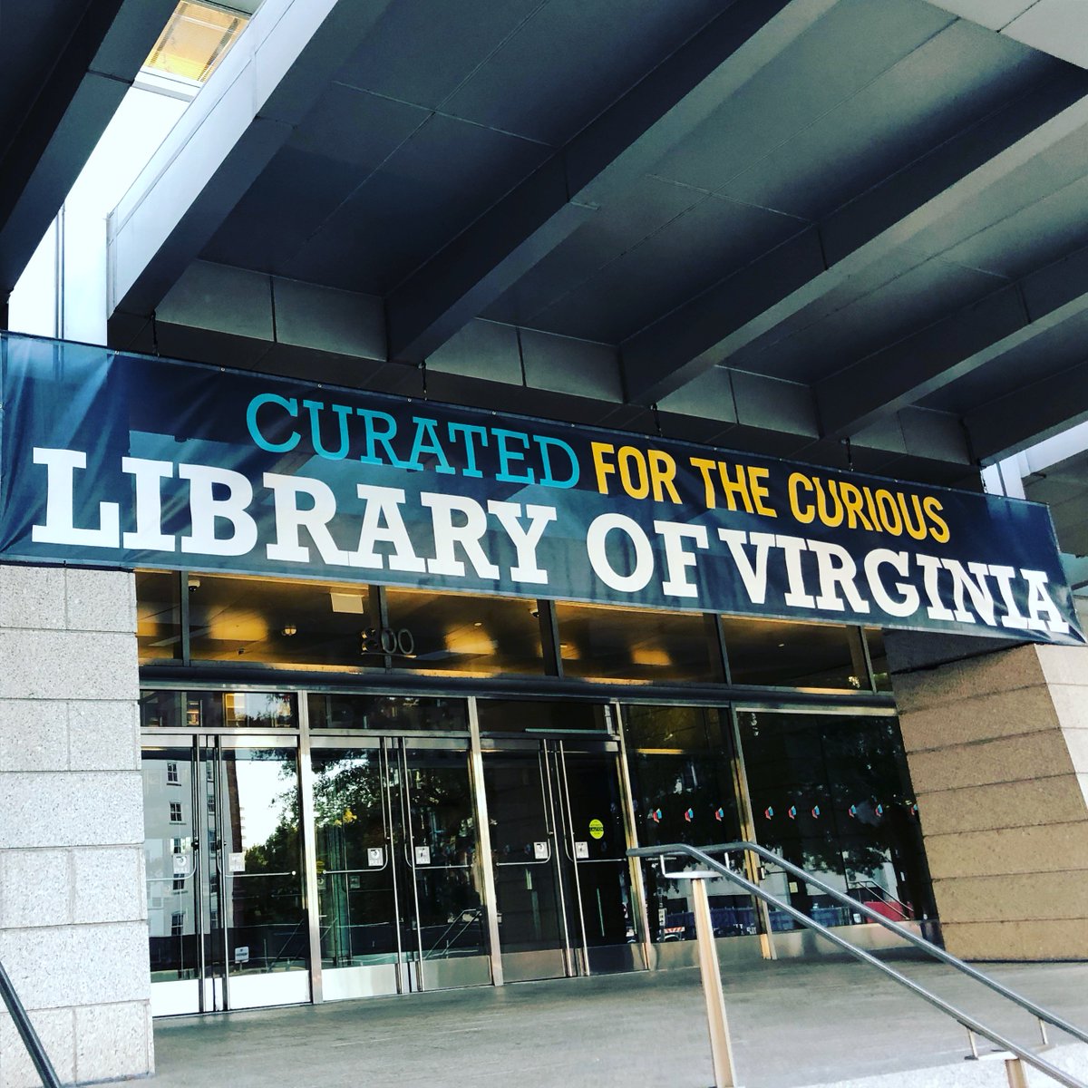 Did you notice our new banner? If you're curious about our collections, visit Mon-Sat 9-5 or virginiamemory.com #thisisLVA #libraries