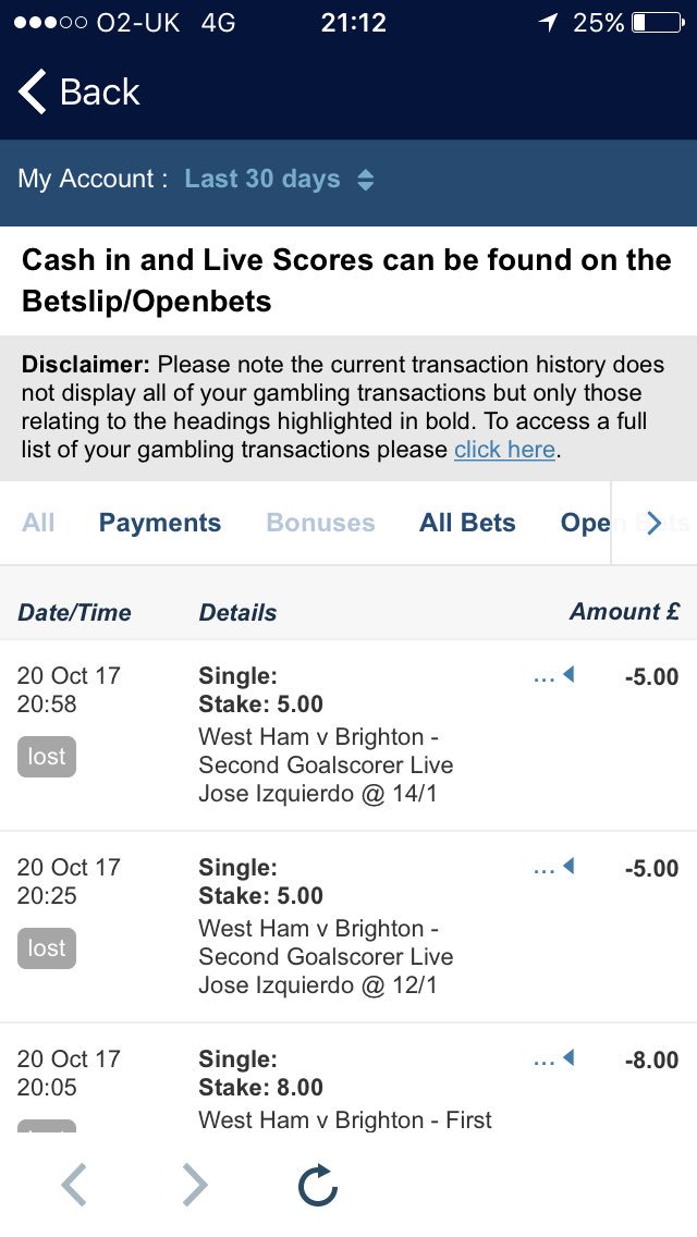 wayne_parris's tweet photo. @WilliamHill can you tell me who was the second goal scorer for Brighton please? As you're showing izquerdo my bet says lost?? https://t.co/XzmHOBomeA