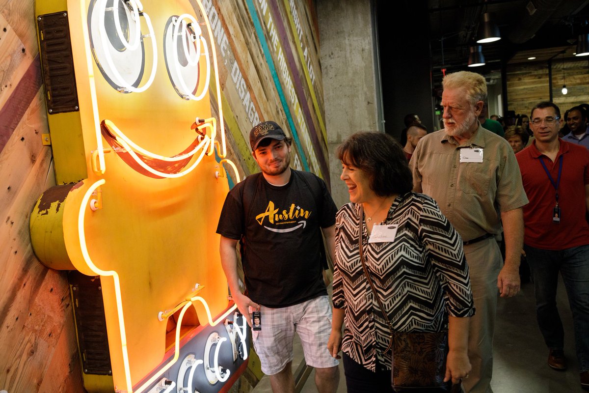 amazonnews's tweet photo. Today in our Austin office we hosted our first ever U.S. ‘Bring Your Grandparents to Work Day’ https://t.co/QhBl0qAB3q