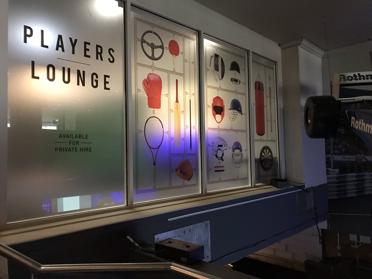 biggersplashltd's tweet photo. #visual impact for @RileysHaymarket #graphics #designs by @add_to_taste #PRINTING #frosting #viproom #bargraphics #london #stalbans #herts https://t.co/AepucFRBkw