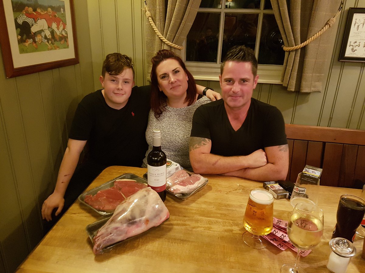 HumblePlumb's tweet photo. This weeks big winners! Winning a total of 4 prizes in tonights meat draw! Big congrats from all of us at #teamplumb x https://t.co/Z2rHoE3PGw