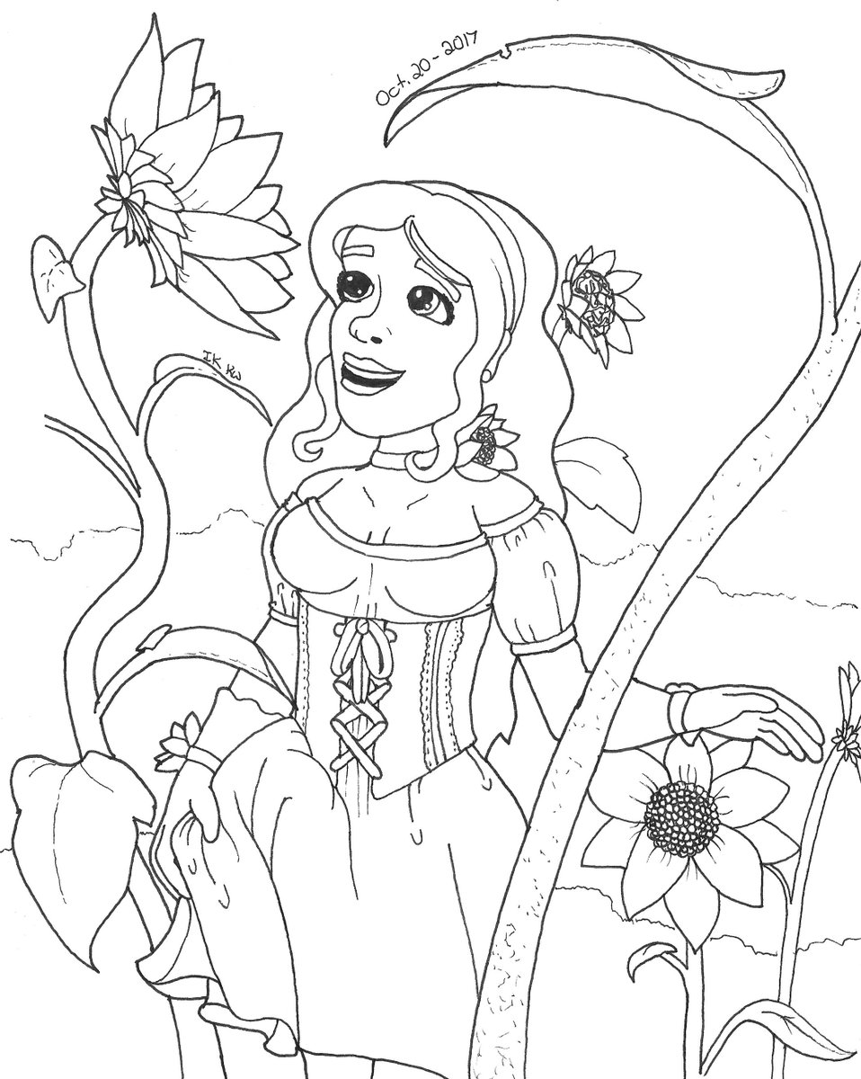 SunflowerBirb's tweet photo. #inktober #sunfowers https://t.co/Nk7RRnlTeg