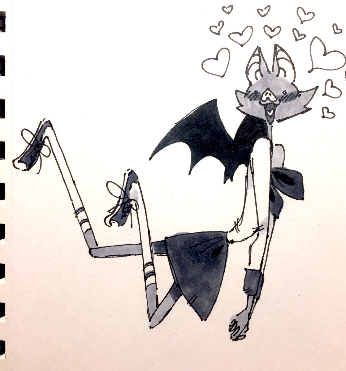 Spooky vamp grl in lov for #inktober 