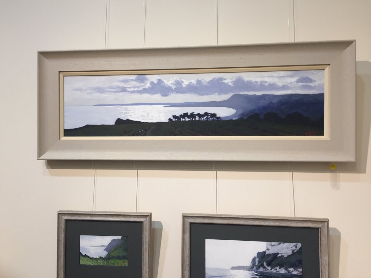 Eyewateringly beautiful paintings of <a href="/jurassic_coast/">Jurassic Coast Trust</a> from @ColinBentleyArt - all next week at <a href="/KennawayHouse/">Kennaway House</a>