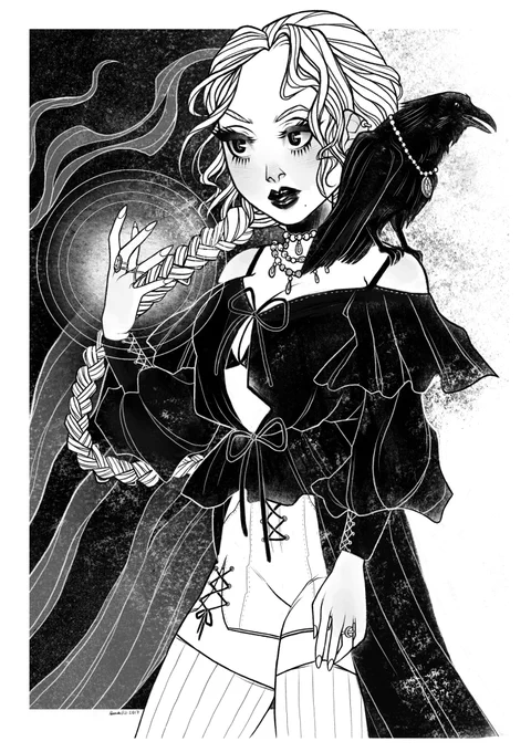 #inktober Day 09 - Sorceress 