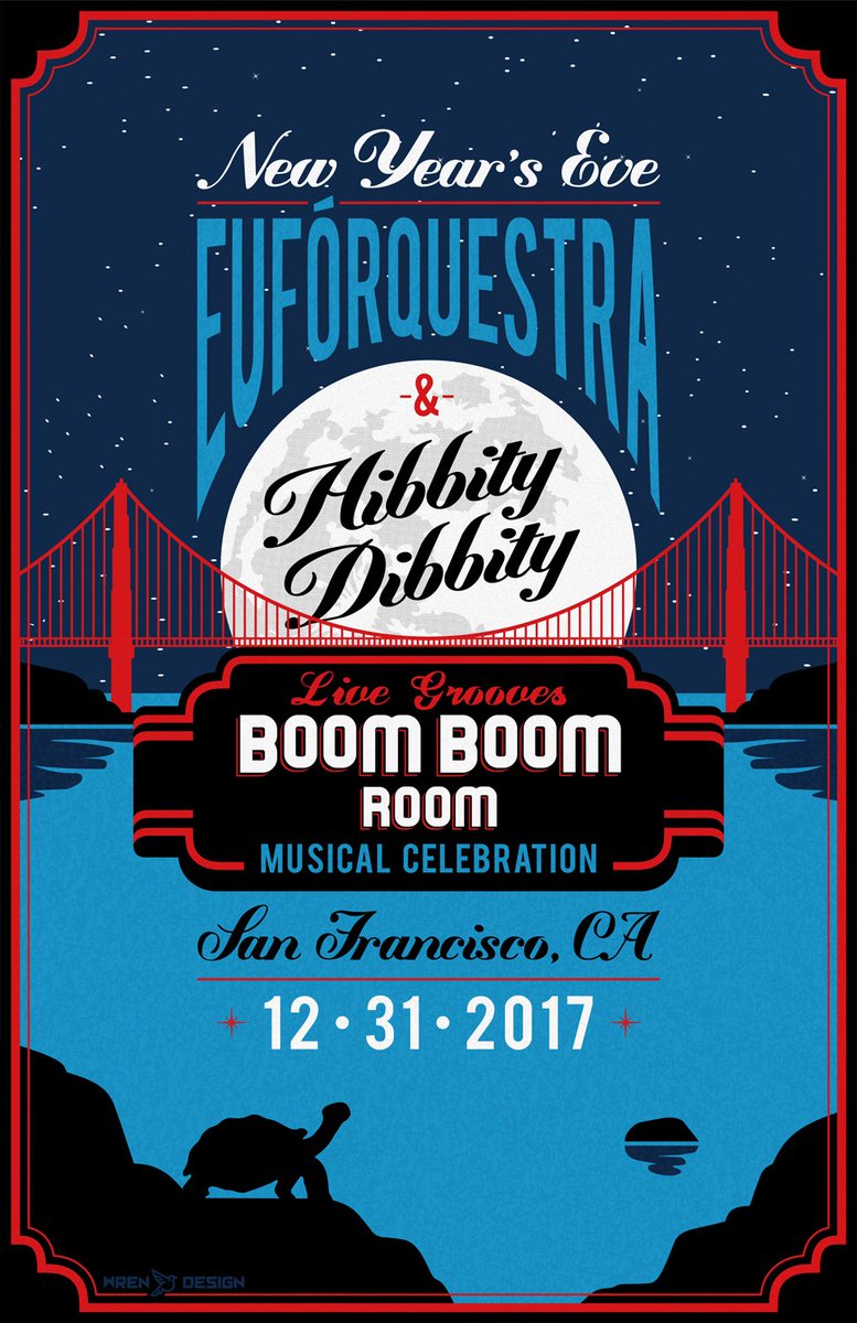 euforquestra's tweet photo. For the first time ever, we will ring in NYE in San Francisco at @BoomBoomRoomSF with @HibDibSF! Tix on sale now: https://t.co/DOpszkPhbQ https://t.co/qydSZ96uTW