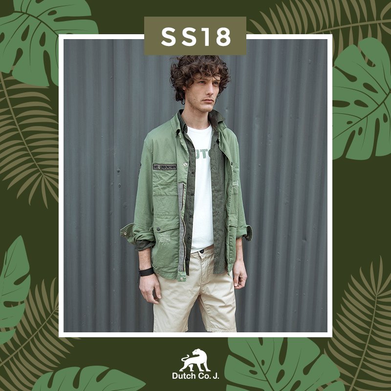 DCJhombres's tweet photo. Los #colores de nuestra nueva colección #SS18 se concentran principalmente en las variedades de verde militar. https://t.co/cZcIDZ4fca