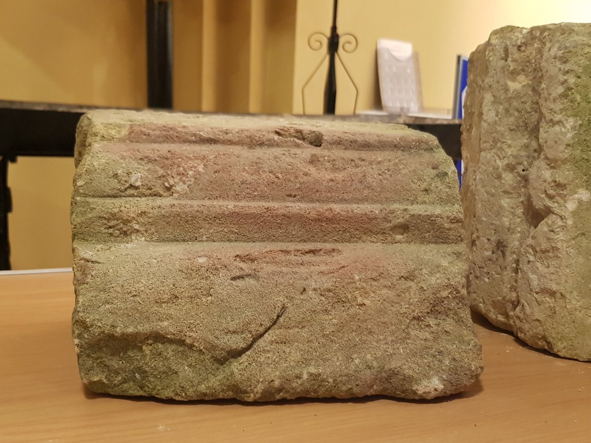 HiddenAbbey's tweet photo. This cornice or base was found in  garden in #Newtown! #rdguk #rdg https://t.co/8iTB7OiwGJ