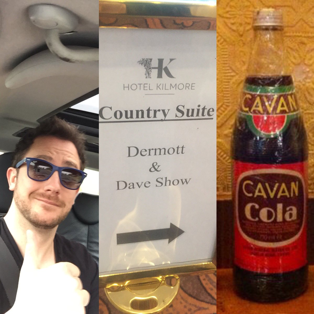 dobcomedy's tweet photo. On the road &amp; gigging in Co. Cavan with @DermotTodayFM (Aka “Two T’s Whelan) &amp; @DaveTodayFM Tonight! #ahsurelookit @TodayFM #friday #hup https://t.co/634CswNFvi