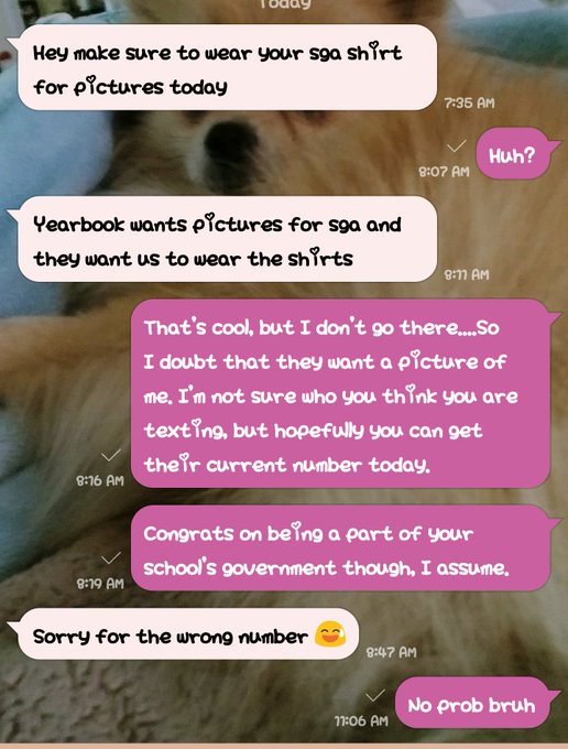 Wrong number texts... https://t.co/j54jDHPRoi<a href="/tag/subreddit"class="tags"><span>#subreddit</span></a><a href="/tag/thehandmaidstale"class="tags"><span>#thehandmaidstale</span></a><a href="/tag/underhiseye"class="tags"><span>#underhiseye</span></a>