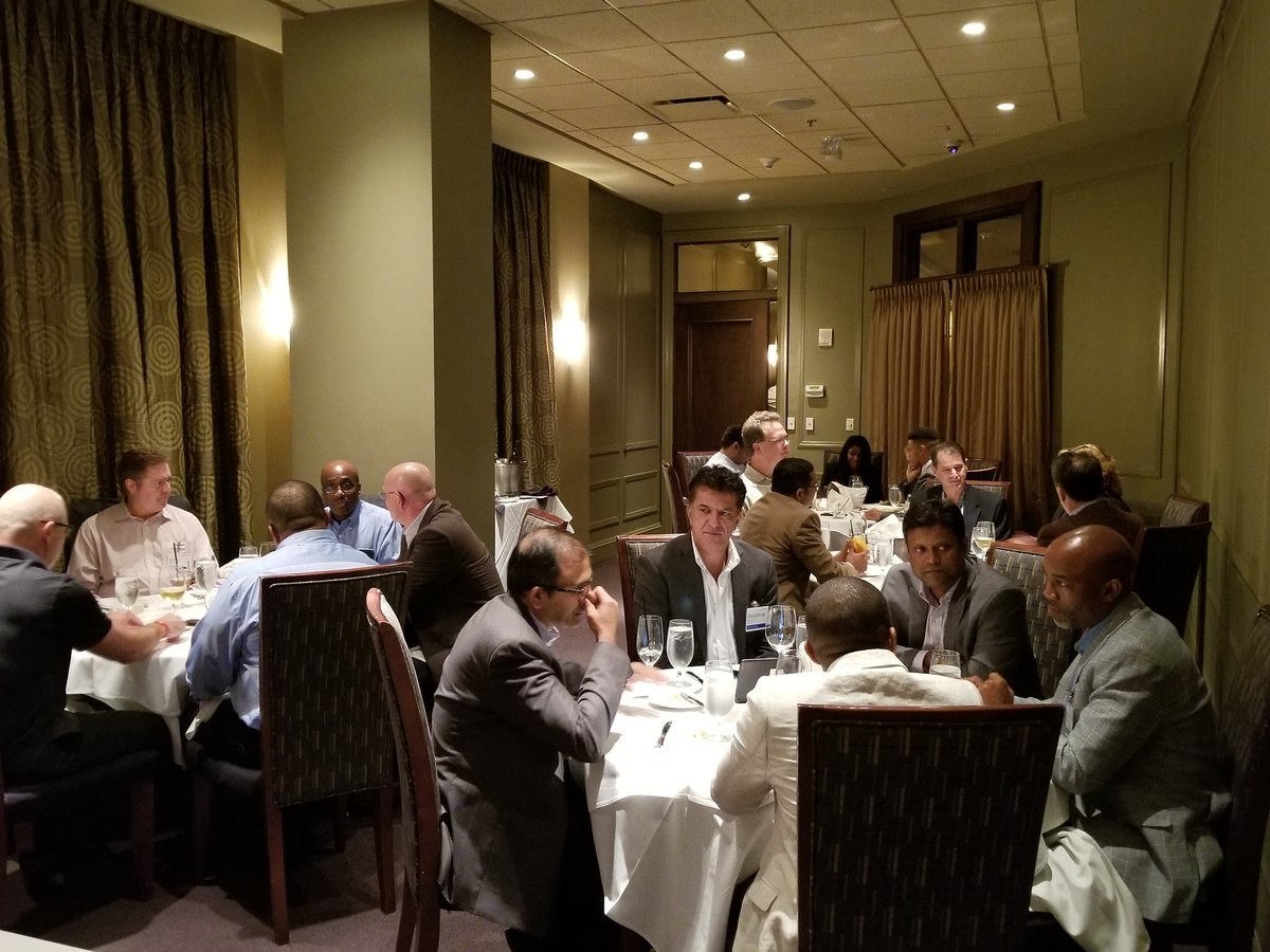 cxosyncLLC's tweet photo. @CIOsynergy @secureCISO @CIOforums @CarbonBlack_Inc hosting a #CISOdinner for #Atlanta security leaders. #network #educate #collaborate https://t.co/y68ii1jDRz
