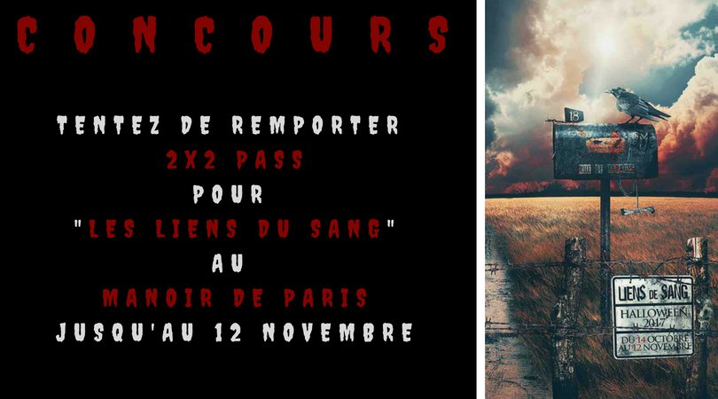 JournalDuGeek's tweet photo. #CONCOURS 
Tentez de gagner 2x2 pass pour @LeManoirDeParis 🎃
RT + Follow le @JournalDuGeek pour participer ! https://t.co/7vQgXlSMot