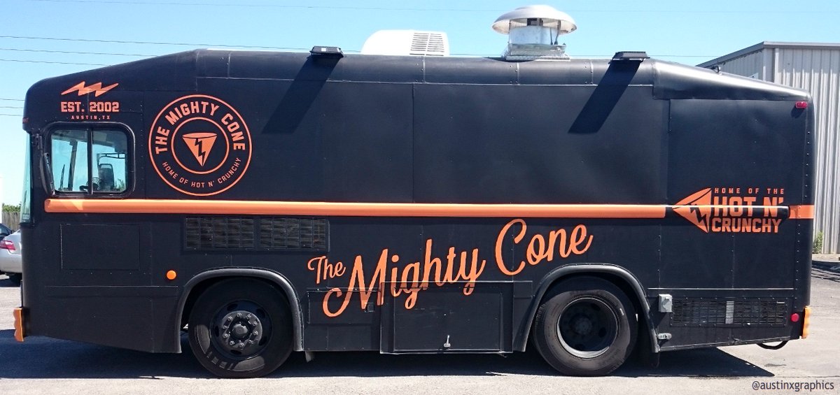 AustinXGraphics's tweet image. This food truck makes me hungry #austinxgraphics #themightycone