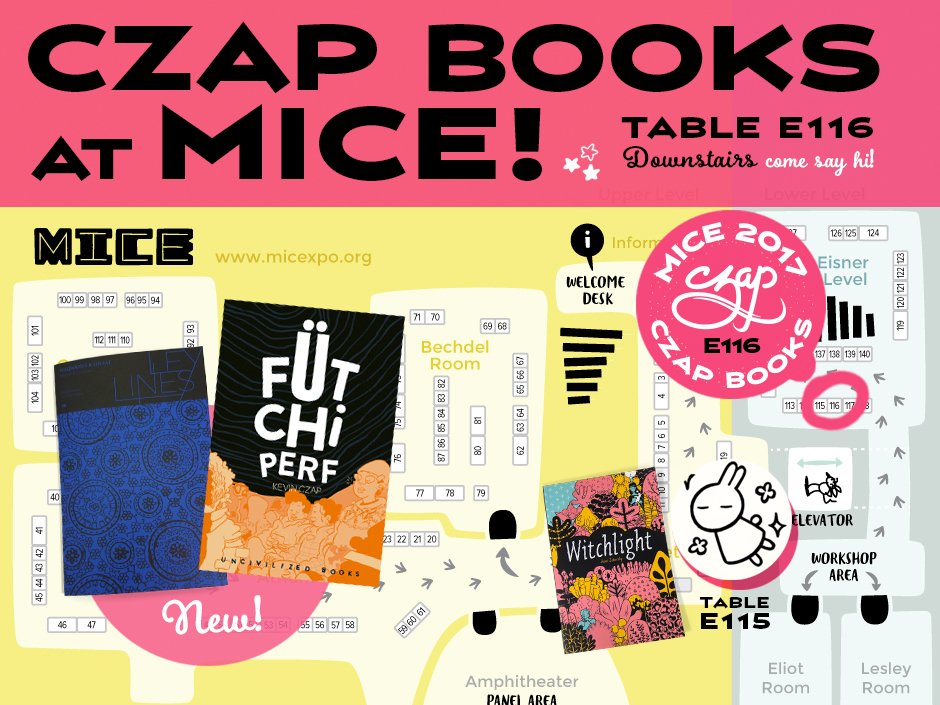 czapbooks's tweet photo. Tomorrow tomorrow! Come on out <3 @MassMICE https://t.co/fJbHHoPPWH