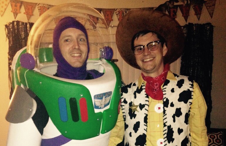 Gay couple deals halloween costumes