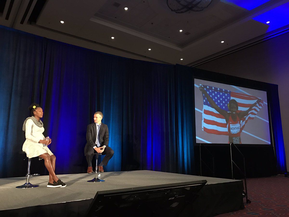 mkfrohlich's tweet photo. Great keynote by @AlysiaMontano at #aptansc. @APTAtweets https://t.co/pIIOz4oWGd