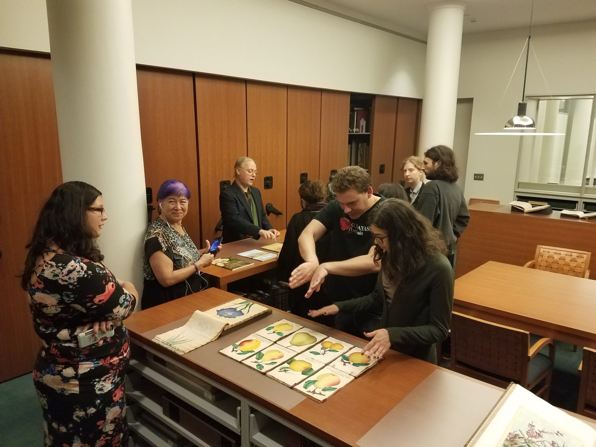 PhcCuny's tweet photo. #FBF to our field trip last week @NYBG Mertz Library. Thx for having us and sharing some of your treasures! #archives https://t.co/XRg7CBkynF