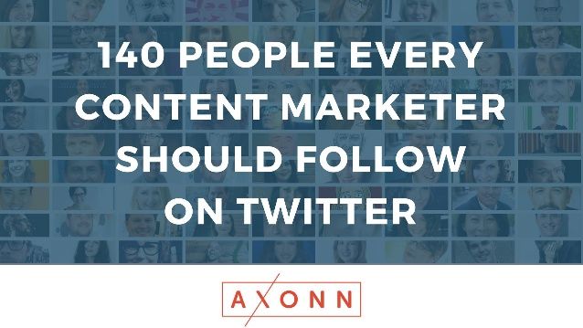 MarshaCollier's tweet photo. 140 People Every Content Marketer Should Follow on Twitter 
Congrats @Sam___Hurley @alvinlindsay21 @larrykim 
https://t.co/jfMAWDcPZN https://t.co/egAtEQx3XX