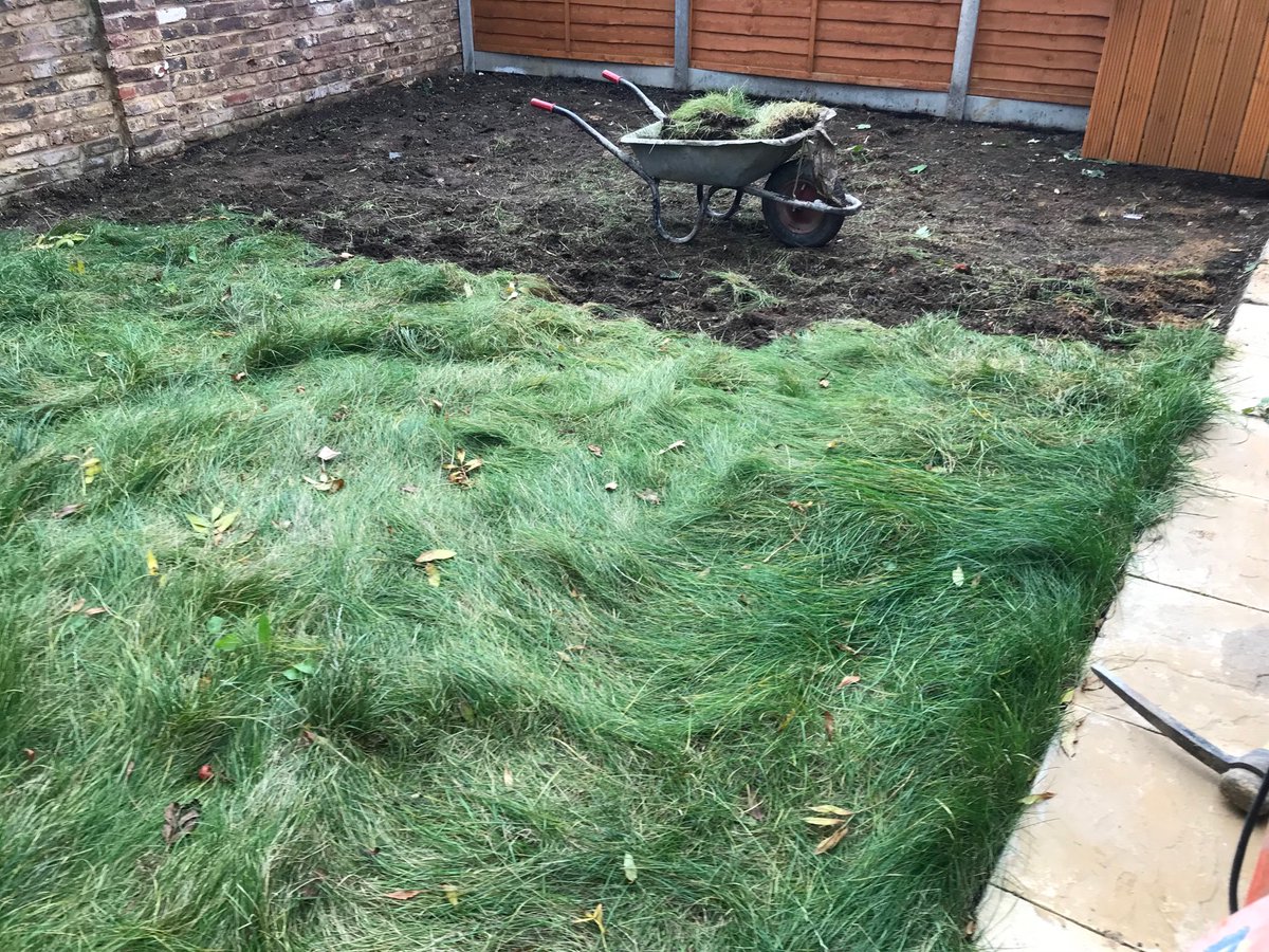 SSurfacing's tweet image. Garden before paving