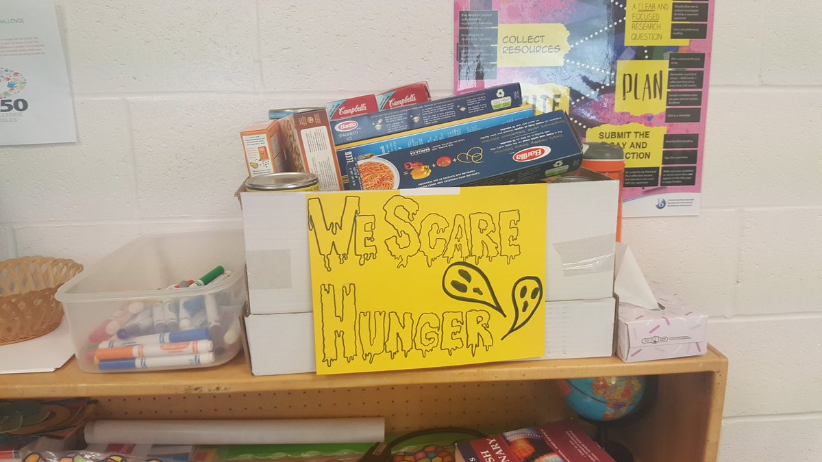 Ms_KKrishna's tweet photo. STRIVE Scares Hunger!! Which homeroom will win the challenge?? Wait and see!! #wescarehunger @WEMovement @TCPHSUpdates https://t.co/trFr1ktbo3