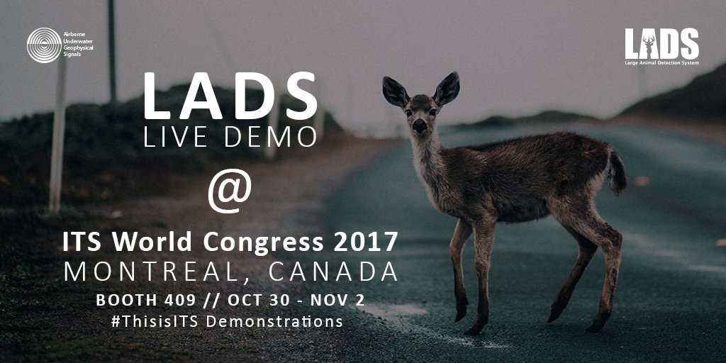 AUGSignals's tweet photo. Attending #ITSWC17? Visit our booth 409  for live demonstrations of LADS and @theAirSENCE #THISisITS @ITS_STI #ITSWorldCongress #AnimalDetection #AirMonitoring #smartcities https://t.co/9viK1UVpVl