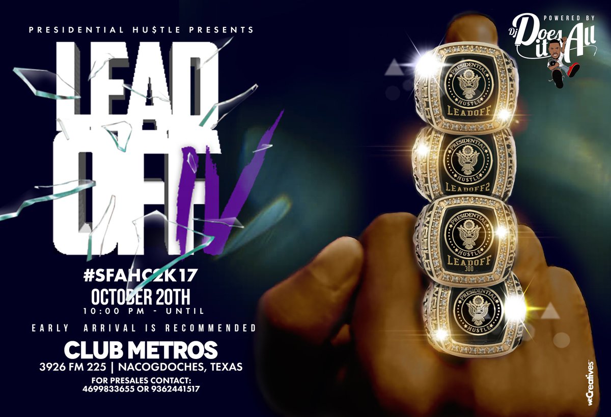DawnJulio_PHE's tweet photo. Tonight!!! #LeadOffIV https://t.co/bEo8IiYCN4