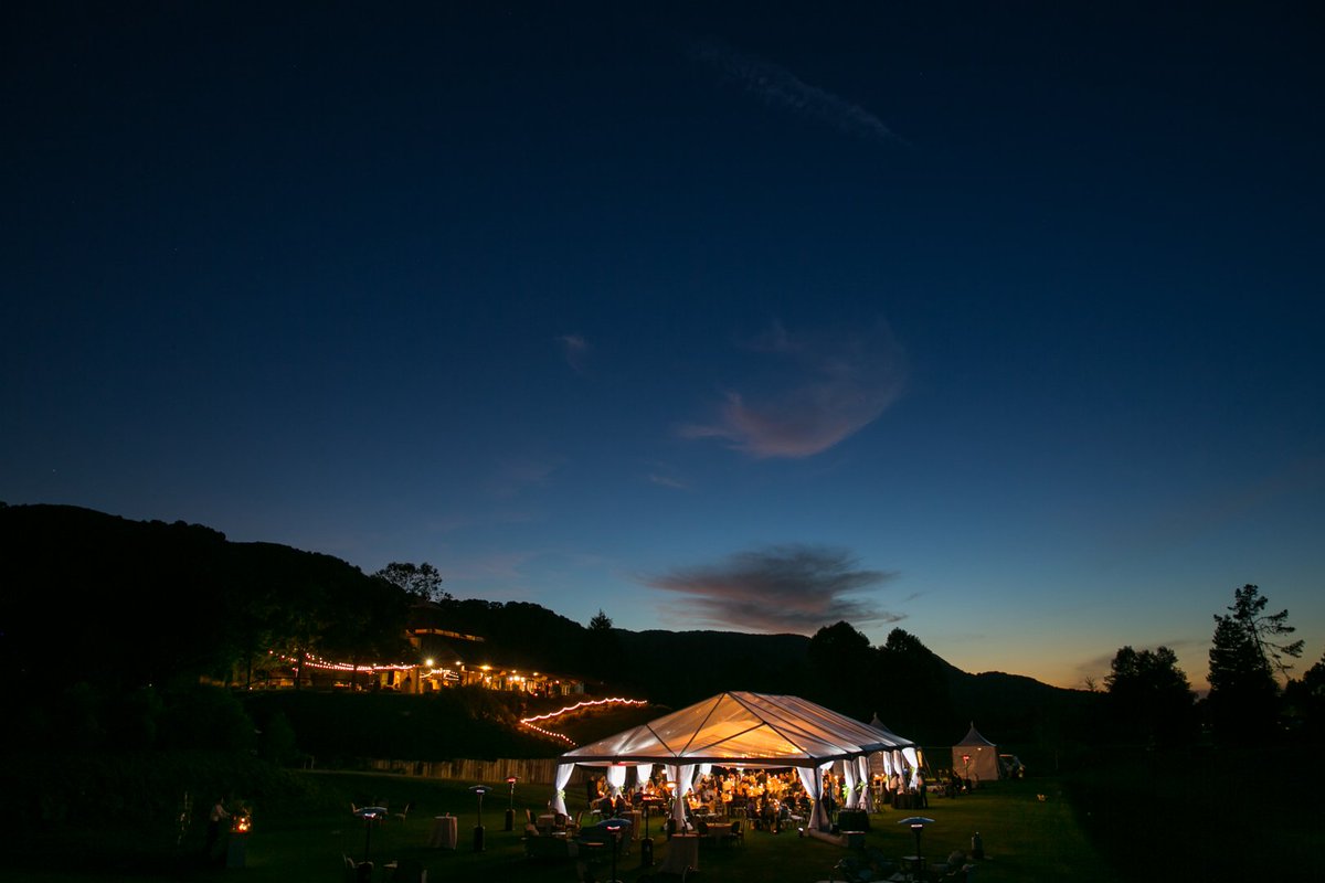 sabinescherer's tweet photo. Celebrating into the night! #carmelvalleyranch #weddingtent #fieldwedding https://t.co/IM83RDxiFq