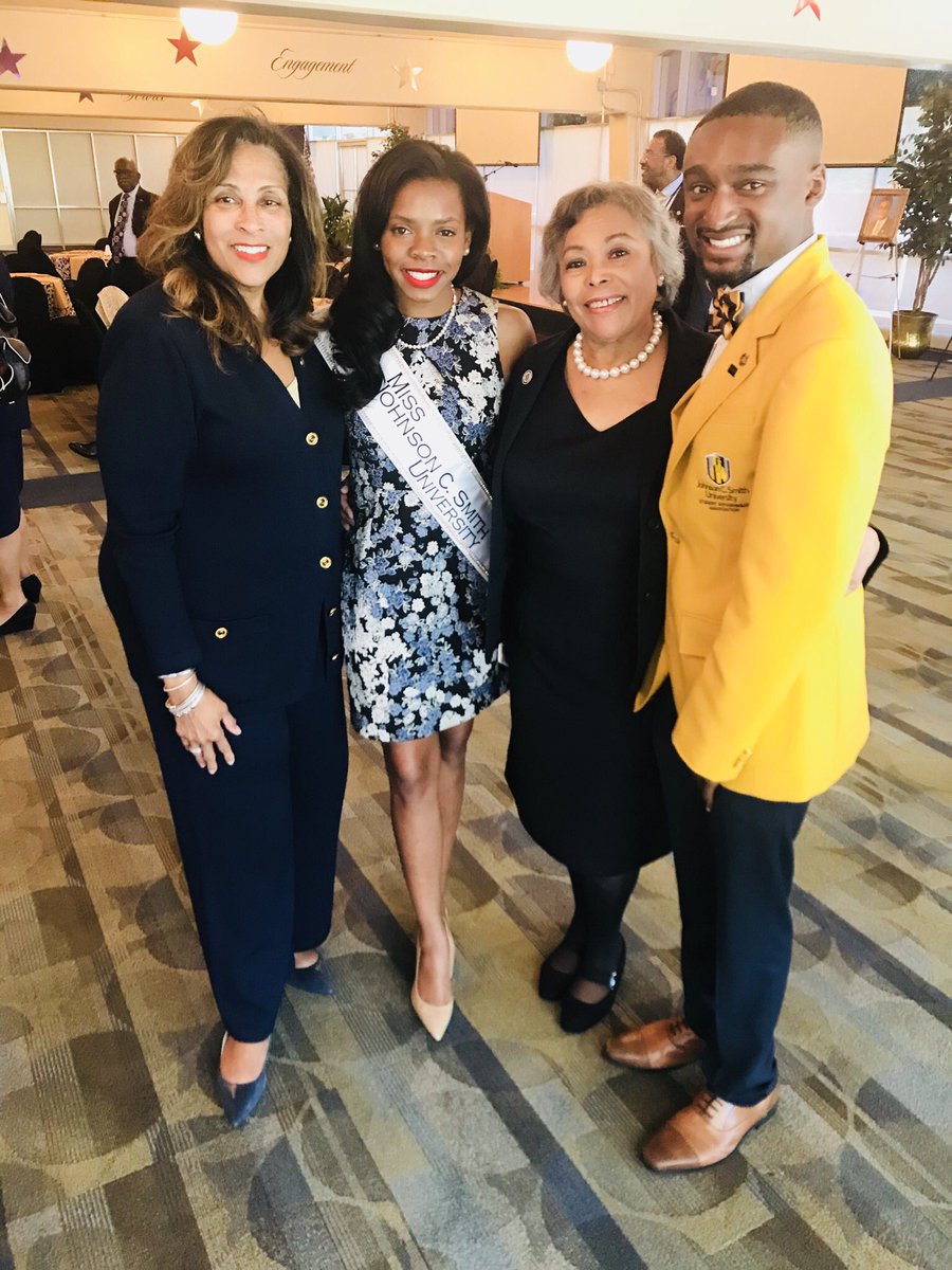 JCSU_SLE's tweet photo. Miss JCSU & the SGA President pictured with members the Board of Trustees @JCSUniversity #JCSUHC17 https://t.co/2d3WNVT5zQ