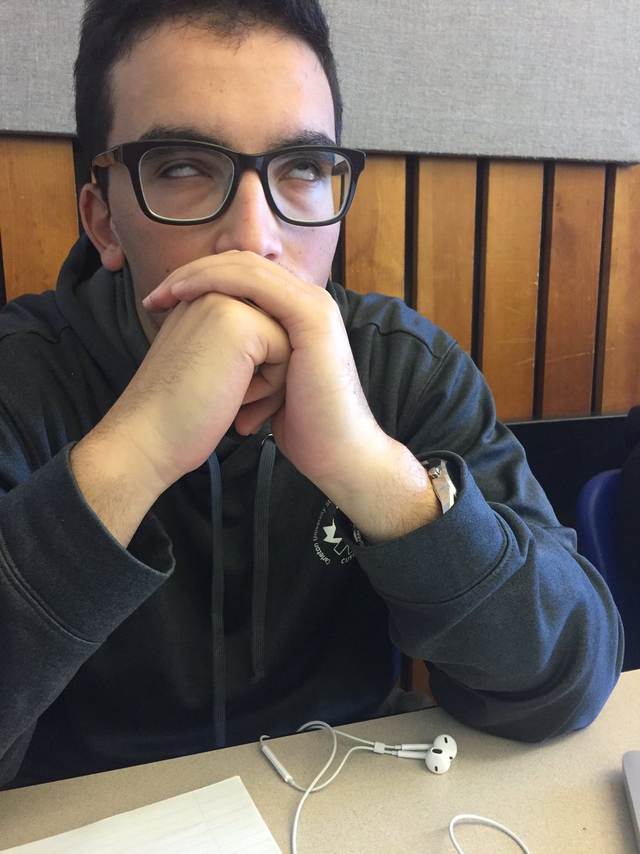 I'm super excited for reading week. I asked josh if he is also exited and he said he is.