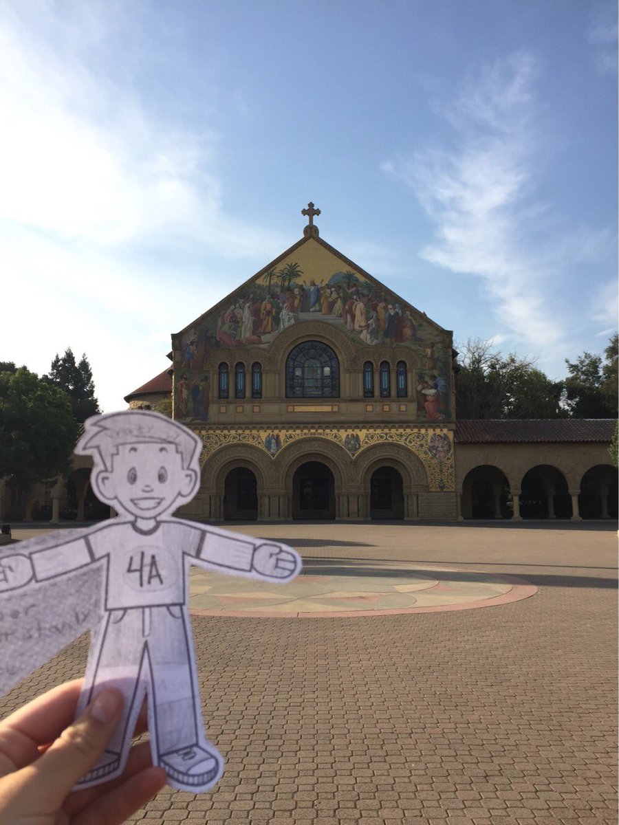 Thank you <a href="/Stanford/">Stanford University</a> <a href="/stanfordwswim/">Stanford Women's Swim/Dive</a> &amp; my cousin <a href="/forde_b/">Brooke Forde</a> for showing #4A #ASMStanley around campus! Good luck this year!! #GoStanford #Team4D