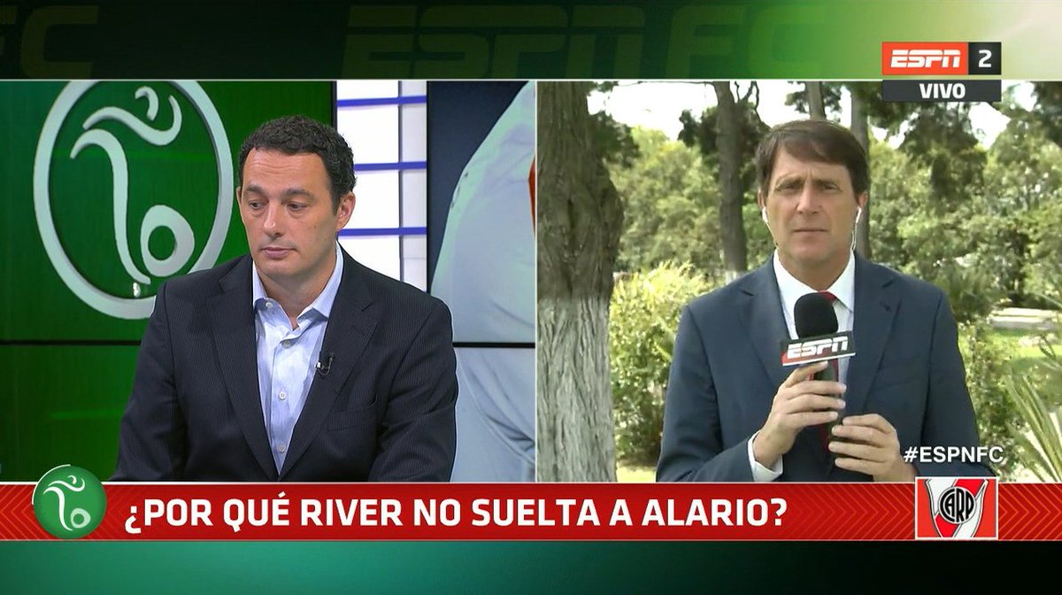 ESPNFutbolClub's tweet photo. #Ahora, en #ESPNFC, por ESPN 2 o @ESPNPLAY.
@javigilnavarro te explica por qué River no "suelta" a Alario. https://t.co/B9uVrwRJTn