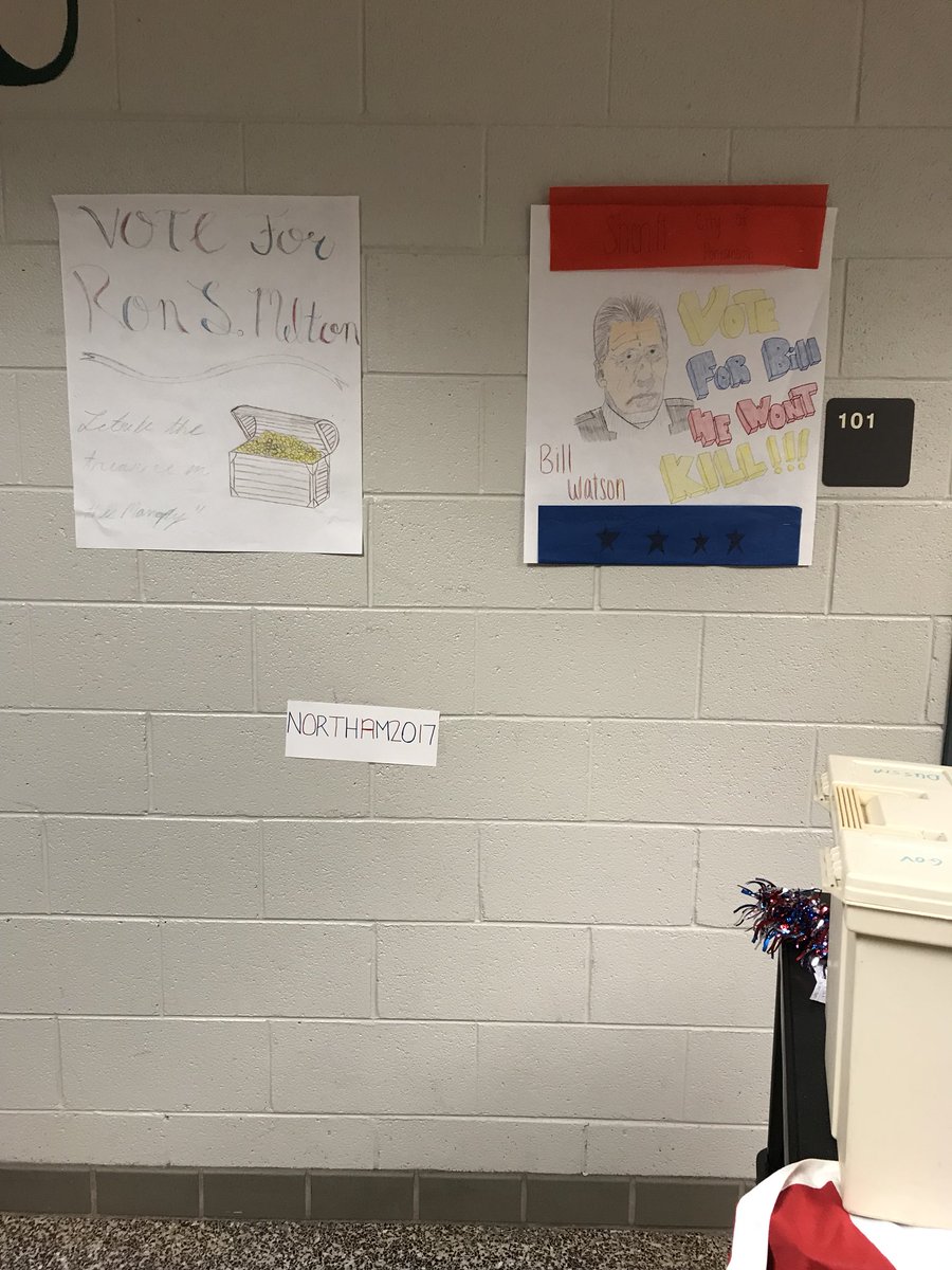 IcePrinzess0728's tweet photo. Churchland High School student mock elections are really heating up! Show that PPS civic pride and vote. https://t.co/YYpqbqIT51