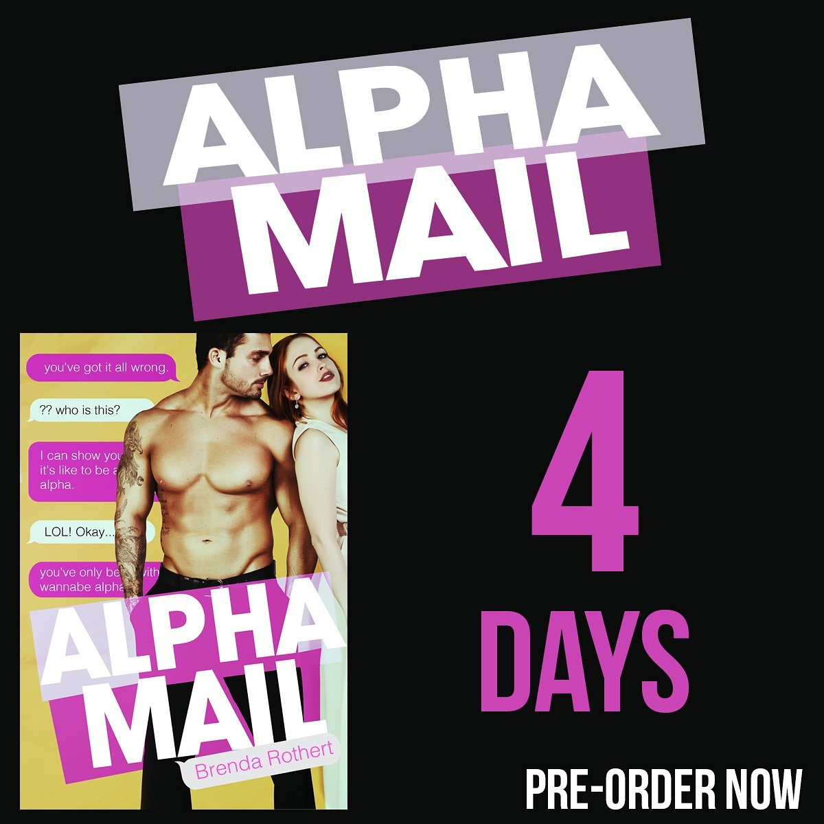 DaWalsh22's tweet photo. ALPHA MAIL by @BrendaRothert is coming in #4Days & it is a MUST-READ! #PreOrder your copy now https://t.co/Hn0jP6Ja0x #AlphaMail https://t.co/a2GmFHSwTQ