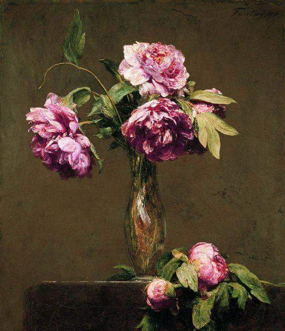 HistofPainting's tweet photo. Dear ♡friends♡⚘
Thank you for your constant love &amp; support.

🎨 Peonies, 1876

👨‍🎨 Henri Fantin-Latour (1836 – 1904) was a French painter. https://t.co/sxDh7rB5p3