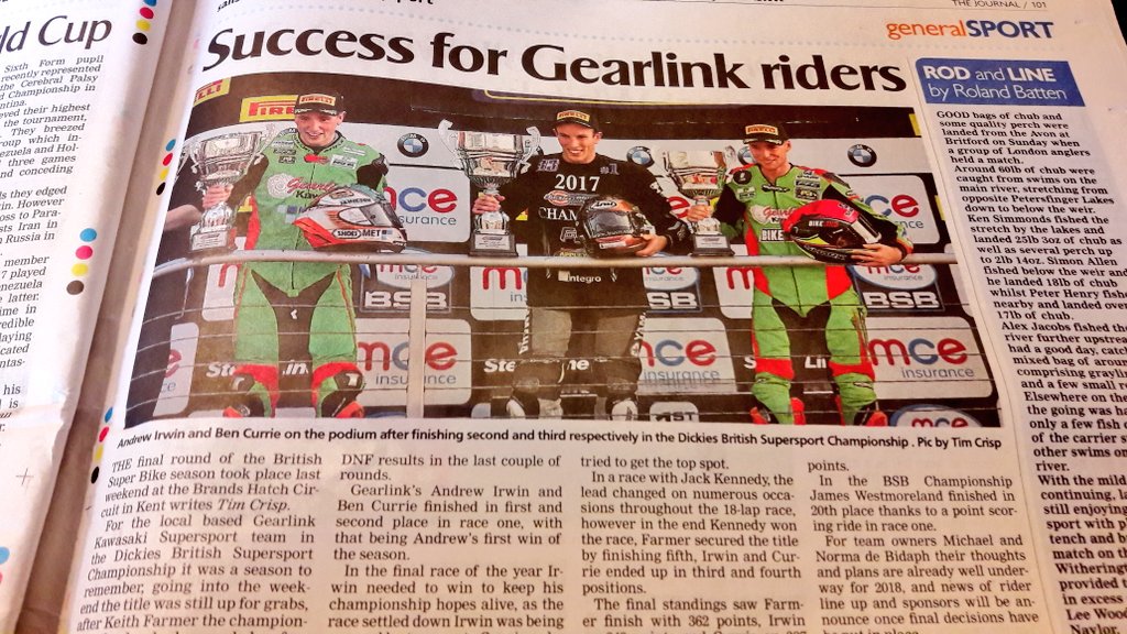 Exciting season, passion for racing <a href="/GearlinkKawasak/">Gearlink Kawasaki</a> <a href="/Gearlink/">Norma de Bidaph</a>  <a href="/AndrewIrwin8/">Andrew Irwin</a> <a href="/BenCurrie61/">Benjamin Currie</a> <a href="/OfficialBSB/">Bennetts British Superbike Championship</a> #BrandsHatch