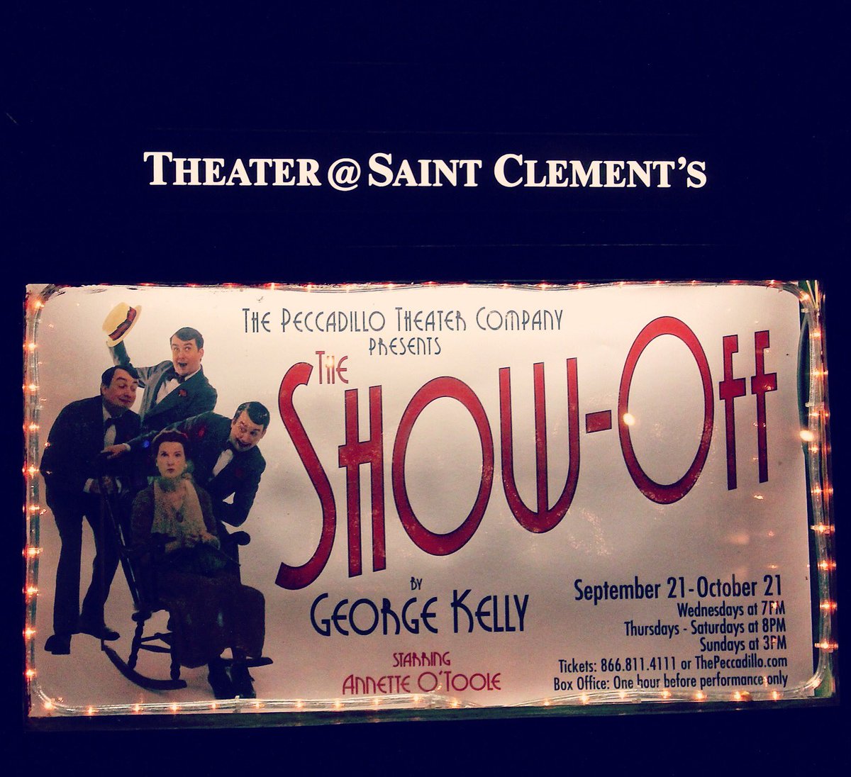 ThePeccadillo's tweet photo. Only two more chances to catch #TheShowOffPlay! Get tickets: https://t.co/hqPSRqPndA #OffBroadway https://t.co/PLuQxa7WEm