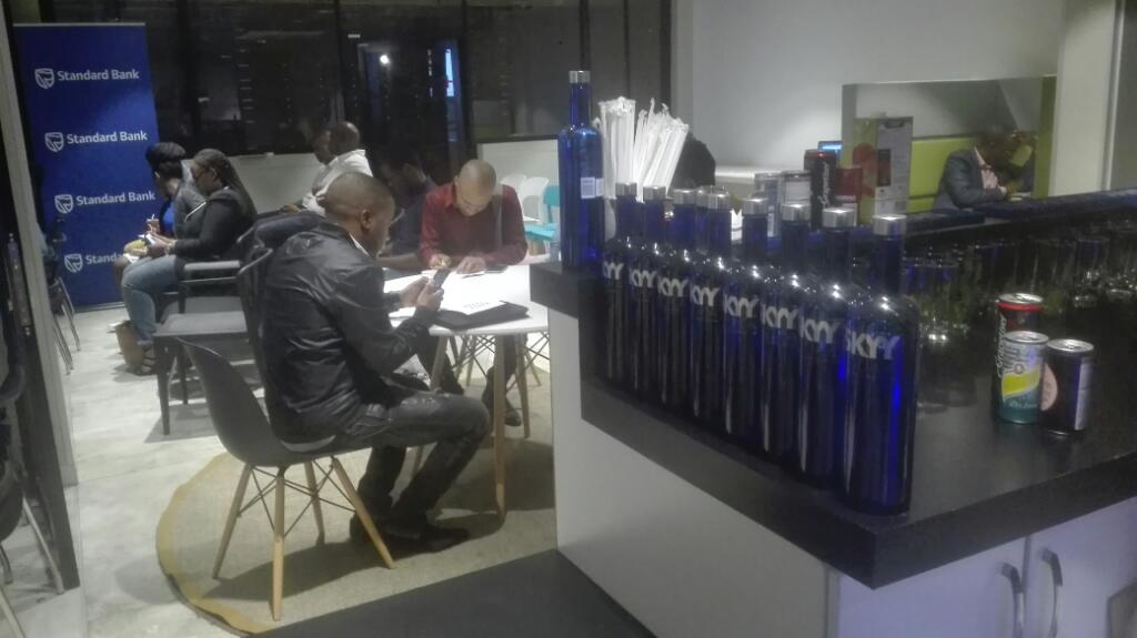 realmokgatle's tweet photo. We are joined by #SkyVodka toda @ #SBincubator #THUDpta Its going to be hot https://t.co/fHl70CRxDD