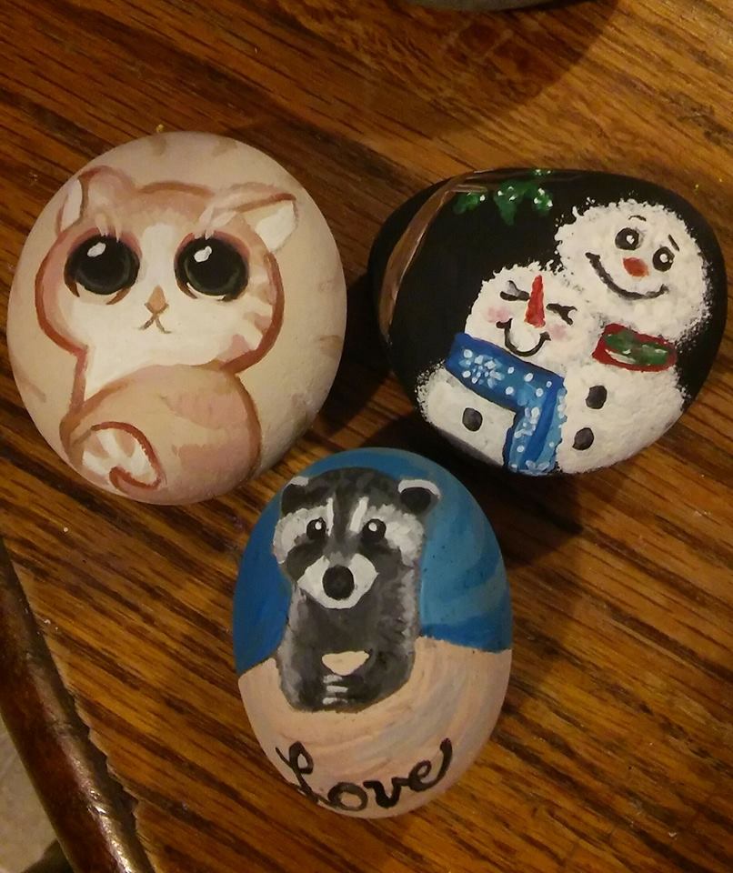 pacrocksva's tweet photo. OMG how cute are these? Thanks Elizabeth Miller for being such a great rock artist #pacrocks #awwww #smilefordays #cuteandcuddly #paintedbeauties https://t.co/SVOYBHYKe5