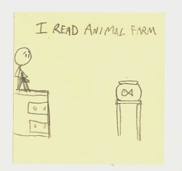 jpnsntbk's tweet photo. I read animal farm https://t.co/sIQxE8eb50