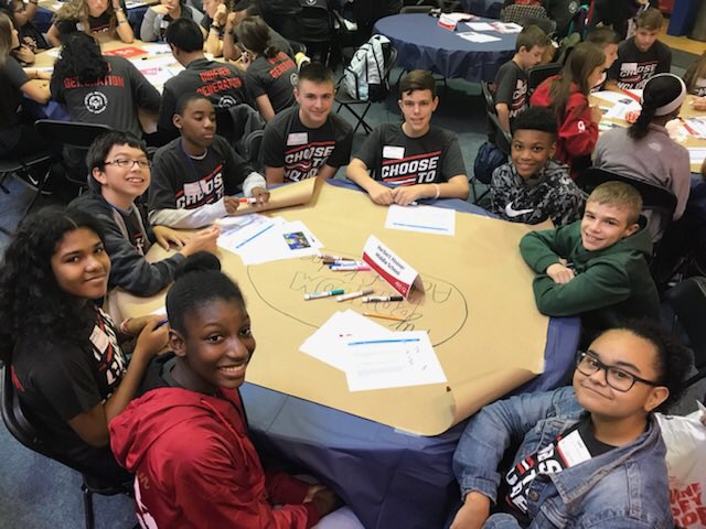 ThisIsMsSavage's tweet photo. HHMS AVID participating in the Special Olympics Unified Championship Schools Youth Summit! @EdisonAVID @SpecialOlympics #choosetoinclude https://t.co/BpAOmmbviN