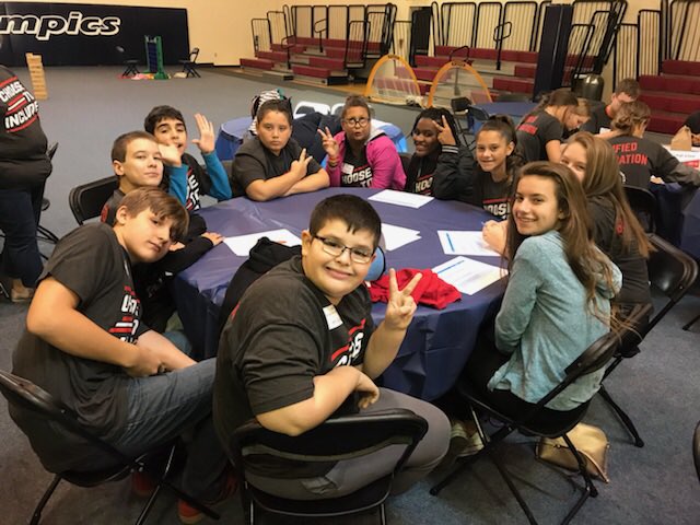 ThisIsMsSavage's tweet photo. HHMS AVID participating in the Special Olympics Unified Championship Schools Youth Summit! @EdisonAVID @SpecialOlympics #choosetoinclude https://t.co/BpAOmmbviN